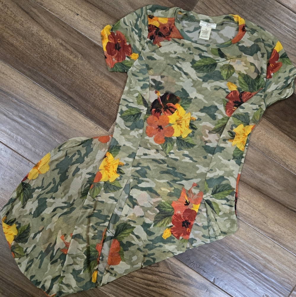 Floral Camouflage Dress